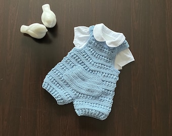 Crochet PATTERN Pegasus Baby Boy & Girl Romper Pattern N 624 Size 0-3 months 3-6 months 6-12 months 1-2 years 3-4 years