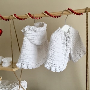 Crochet PATTERN Magnolia Hooded Cape & Cape Pattern N 434 Size 0-6 months 6-12 months 1-2 years 3-5 years