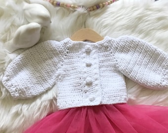 PDF Crochet PATTERN Juliet Cardigan N 461 Size Baby to 5-6 years
