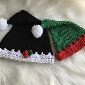 Crochet PATTERN Elf Bootie & Hat Set N 336 Size 0 6 months / 6 12 months / 1 2 years / 3 4 years / 5 6 years / 7 8 years image 6