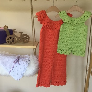 Crochet PATTERN Camellia Baby Jumpsuit Pattern N 423 Size 0-3 - Etsy