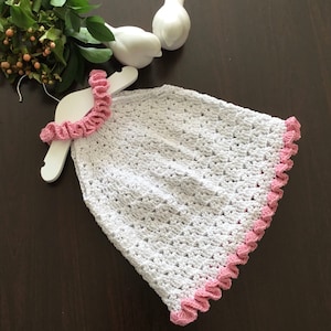 Crochet PATTERN Mira’s Halter Dress & Crop Top Pattern N 419 Size 0-6 months 6-12 months 1-2 years 3-4 years 5-6 years 7-8 years 9-10 years