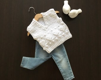 PDF Häkelanleitung Sweetheart Weste N 453 für 15 Baby bis Erwachsenen Übergrößen Modern Love Sweater