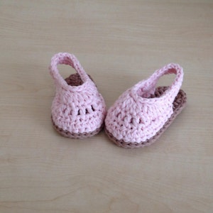 Crochet PATTERN Summer Baby Sandal Bootie & Headband Set N 211 Size 0-6 and 6-12 Months