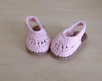 Crochet PATTERN Summer Baby Sandal Bootie & Headband Set N 211 Size 0-6 and 6-12 Months