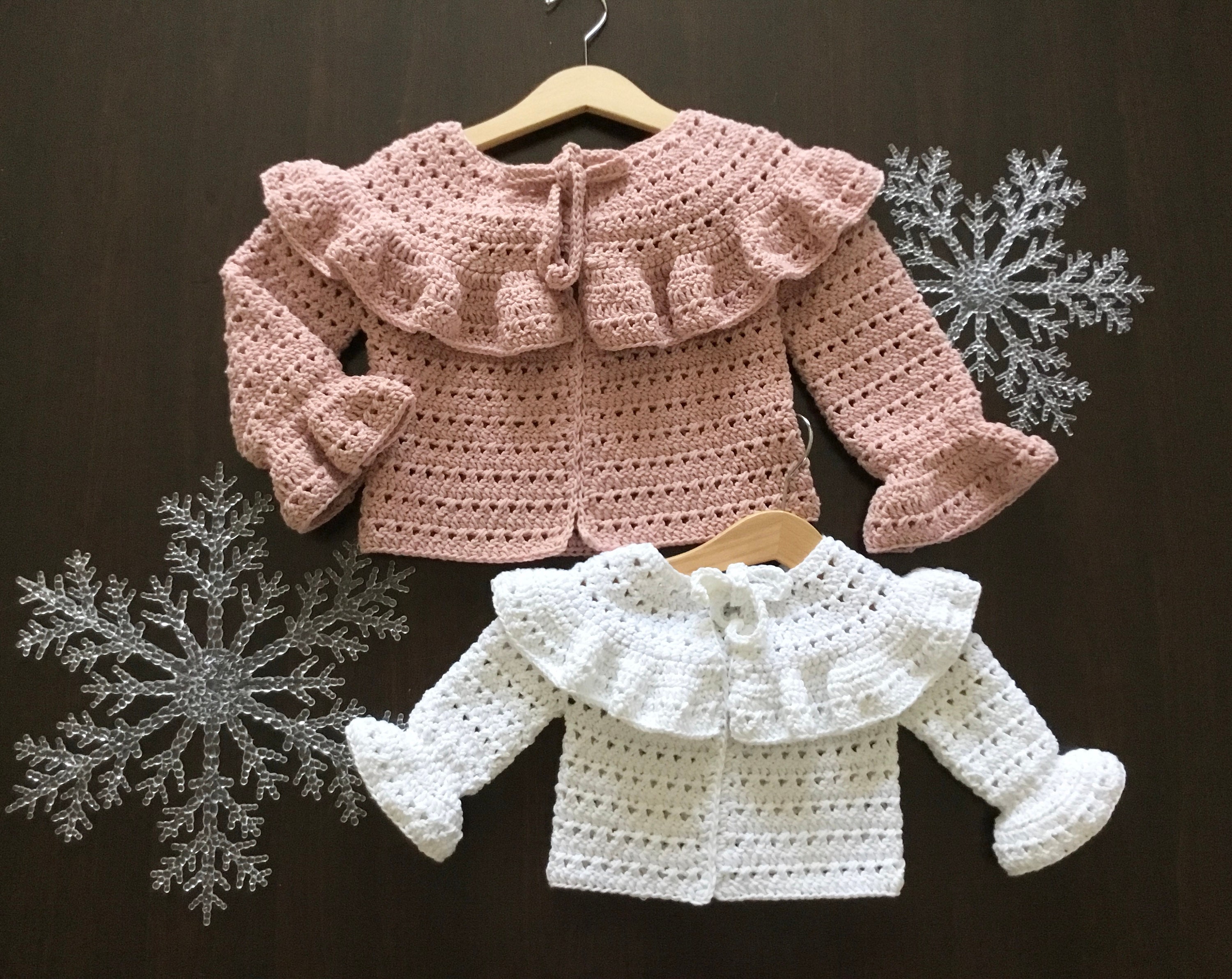 PATRÓN Crochet Rebeca Niña Mia Patrón N 477 Talla 0-3 meses 3-6 meses 6-12 meses 1-2 años 3-4 años 5-6 años
