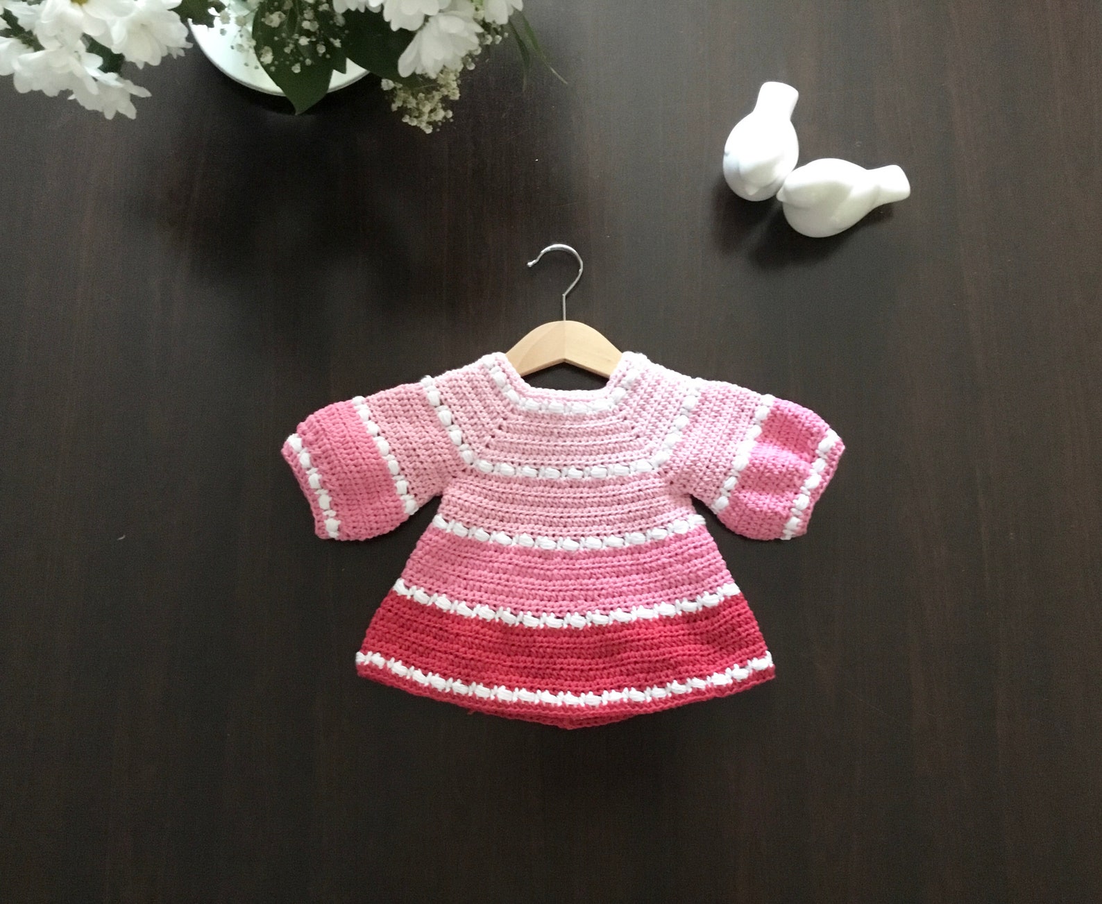 Crochet PATTERN Juliet Baby Girl Colorful Dress Pattern N 464 - Etsy