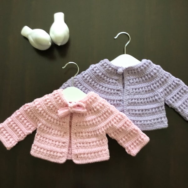 Crochet PATTERN Pegasus Baby Toddler Cardigan Pattern N 621 Size 0-3 months 3-6 months 6-12 months 1-2 years 3-4 years 5-6 years