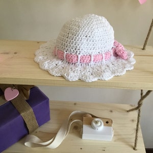 Crochet PATTERN Miras Summer Hat & Purse Set Pattern N 224 Hat Size 0-6 ...