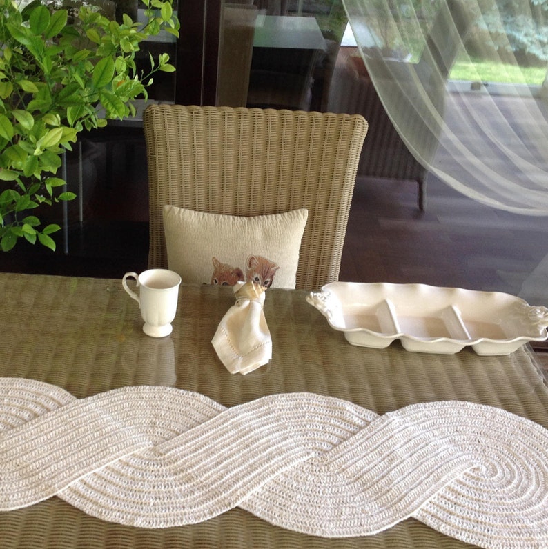 Crochet PATTERN Table Runner Pattern N 137 TABLE DECOR image 3