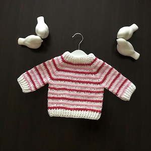 PDF Crochet PATTERN Autumn Basics Crewneck Girls Boys Sweater N 692 size Baby to 11-12 years Modern Jumper Pullover