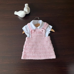 Crochet PATTERN Pegasus Pinafore Dress Pattern N 622 Size 0-6 months 6-12 months 1-2 years 3-4 years 5-6 years