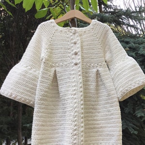 Crochet PATTERN Juliet Baby Girl Coat Pattern N 462 Size Baby Toddler Girls 0-3 months 3-6 months 6-12 months 1-2 years 3-4 years 5-6 years