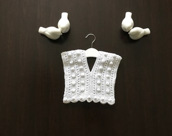PDF Crochet PATTERN Daphne Top N 499 Baby to Adult 2XL Modern Top