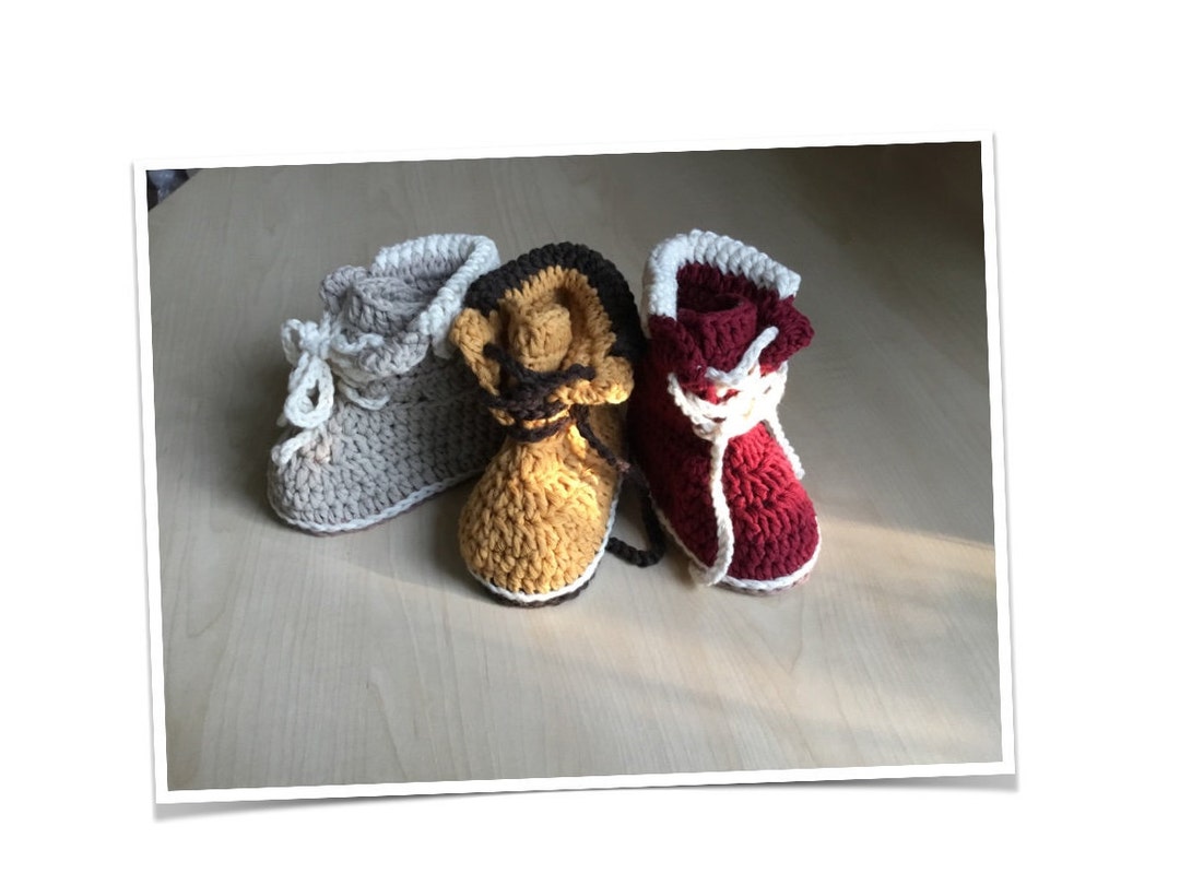 Crochet PATTERN Winter Baby Boot & Hat Set N 272 Size 0-6 Months and 6 ...