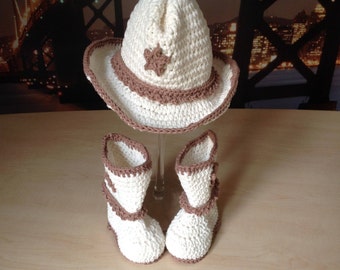 PDF Crochet PATTERN Baby Boots Bootie & Hat Set N 283
