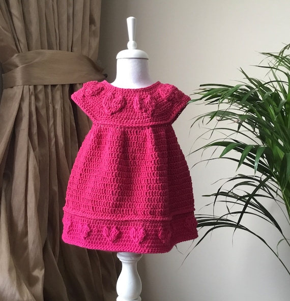 PDF Crochet PATTERN Sweetheart Dress N 449 Size 0-6 Months to 11-12 Years -  Etsy