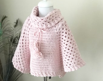 Crochet PATTERN Arya Granny Poncho Pullover Pattern N 671 Size Baby Toddler Girls Teens Adult 0-6 months 1-2 3-4 5-7 8-12 years S M L XL