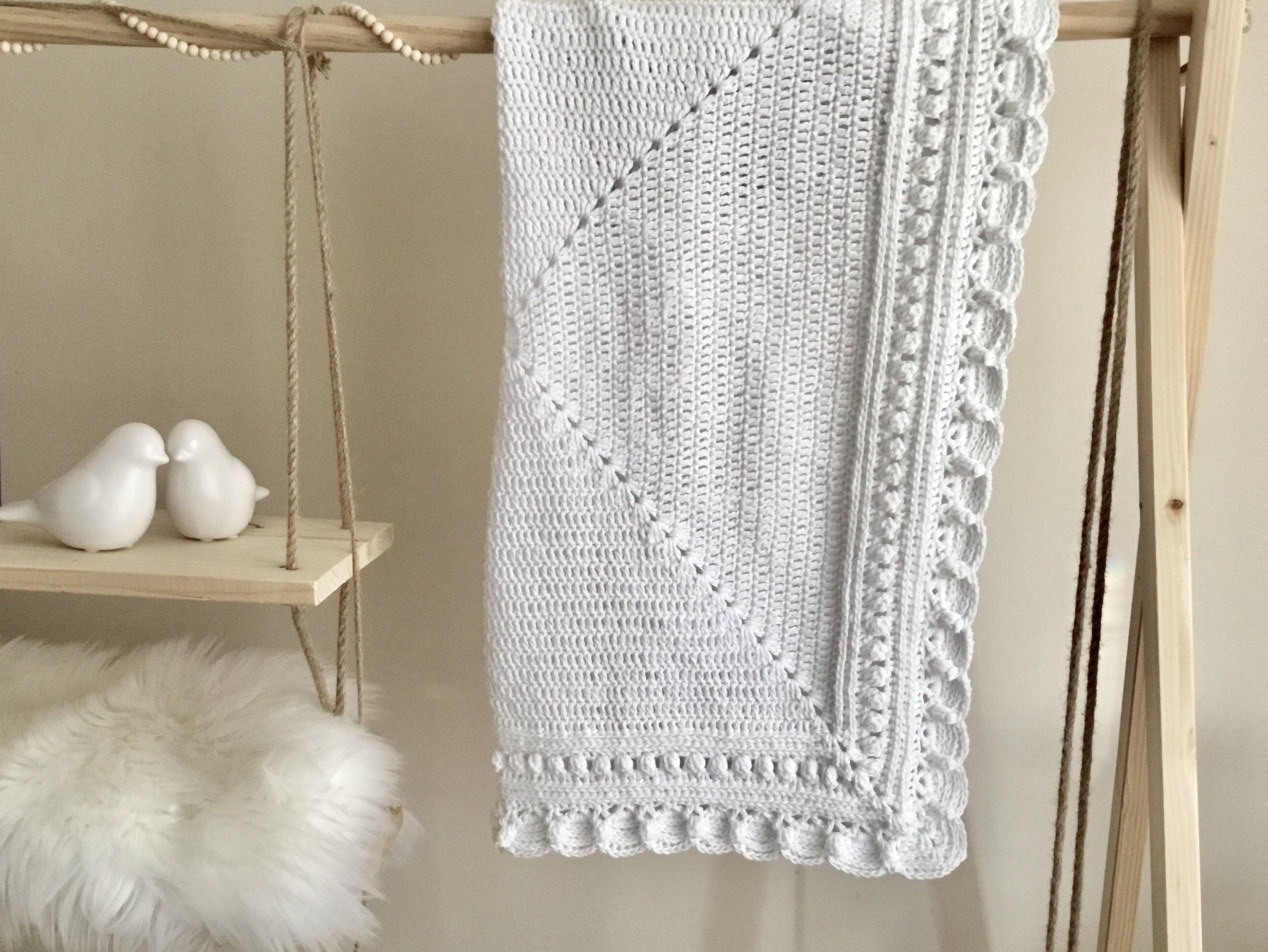 Ravelry: Hydrangea Baby Blanket pattern by Amanda Saladin