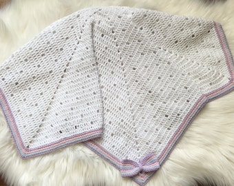 Crochet PATTERN Spring Drops Baby Blanket Pattern No 356