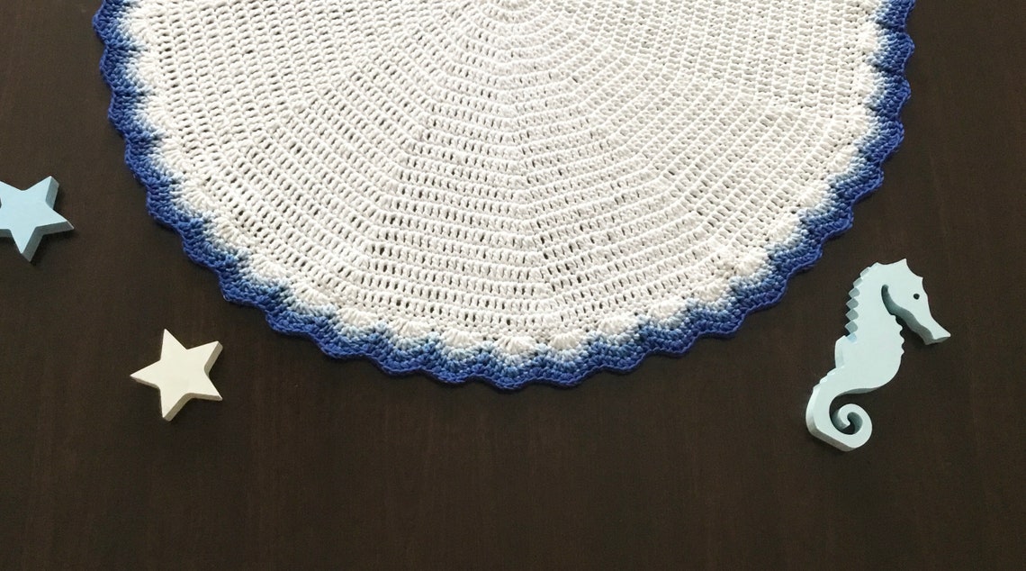 Crochet PATTERN Summer Baby Round Blanket N 366 Size Can Be Etsy