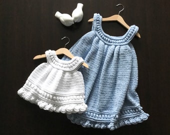 Crochet PATTERN Magnolia Summer Dress Pattern N 432 0-3 m 3-6 m 6-12 months 1-2 years 3-4 years 5-6 years 7-8 years 9-10 11-12 13-14 years