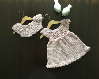 Crochet PATTERN Pearl Baby Girl Dress & Bolero Cardigan Set Pattern N 604 Size 0-3 months 3-6 months 6-12 months 1-2 years 3-4 years