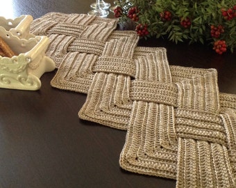 PDF Crochet PATTERN Table Runner N  142