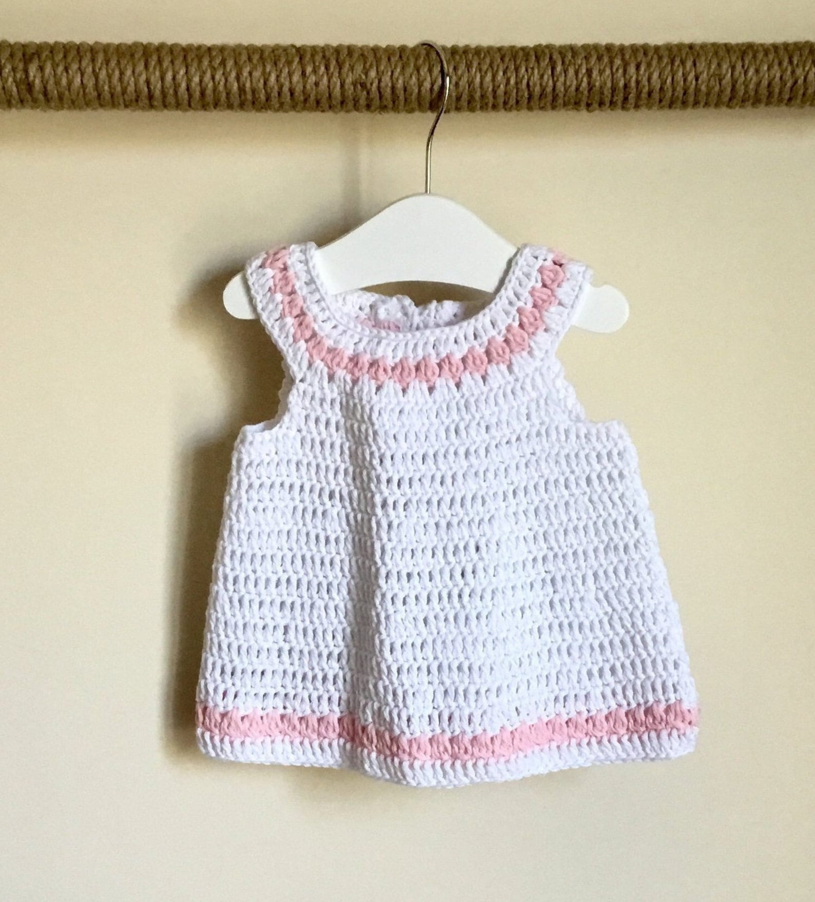 Crochet PATTERN Baby Girl Dress & Cardigan Set N 400 Size 03 Etsy