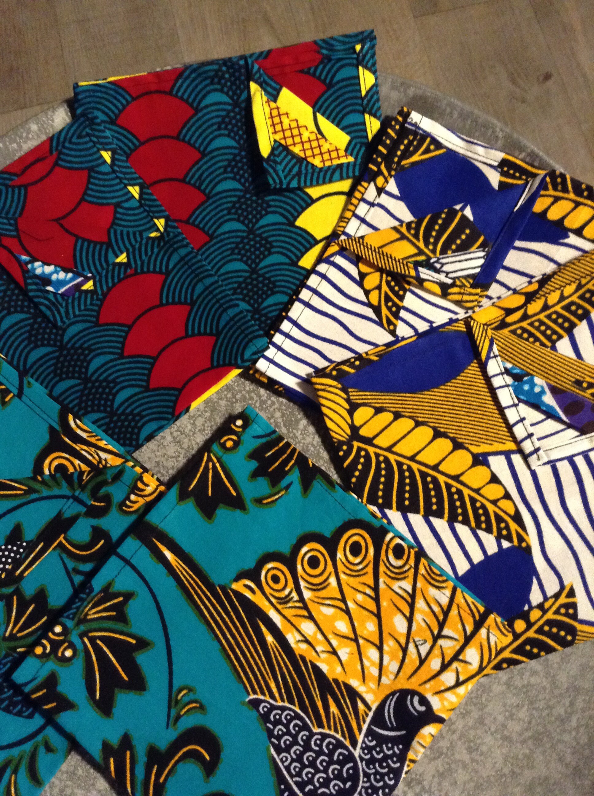 New Serviettes de Table en Wax Coton