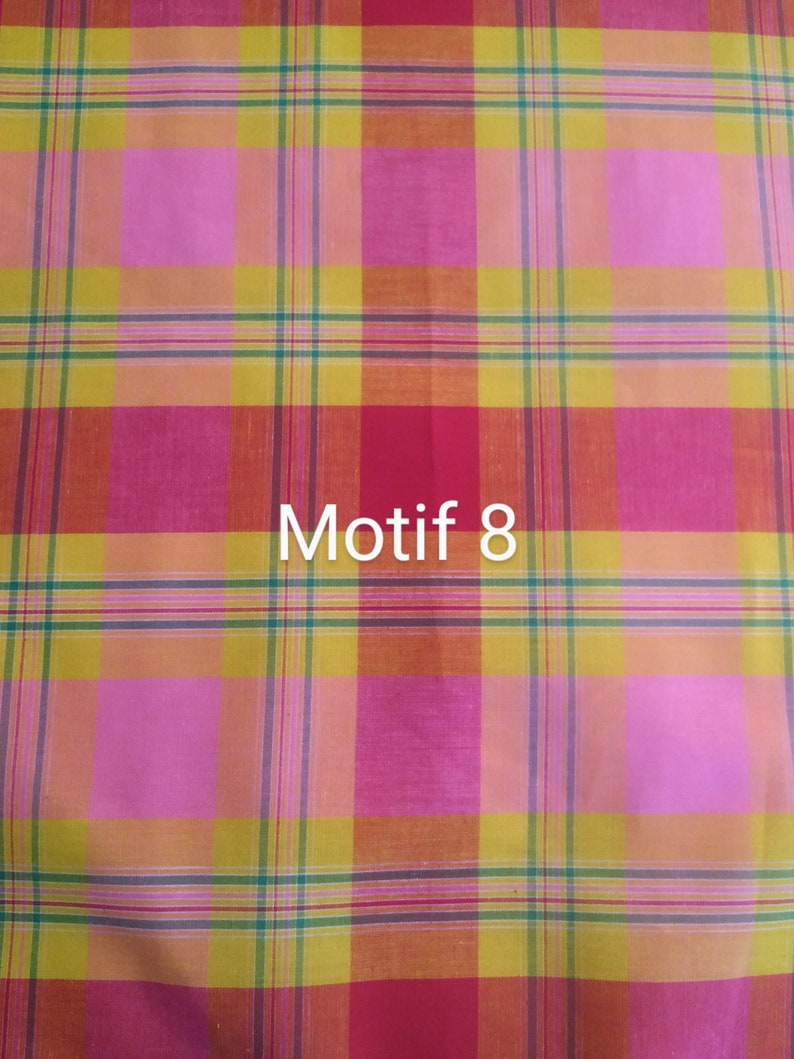 Jupe madras maxi ou courte options longueurs madras divers coloris plissée à la ceinture image 6