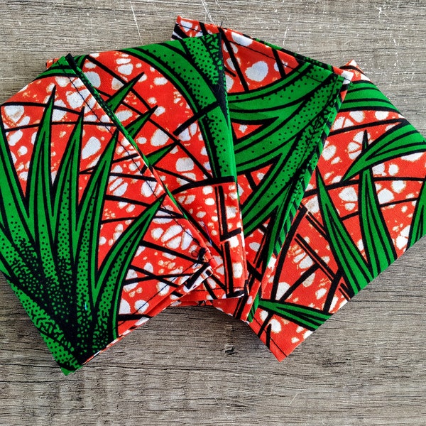 Serviettes spécial apéro cocktail en wax exotique bambou