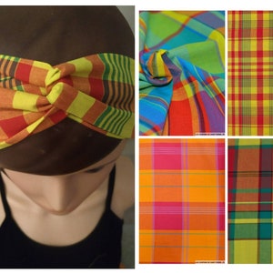 Headband turban headband in madras various patterns for women or children