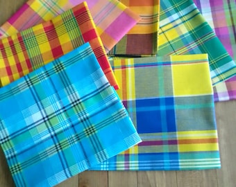 Serviette de table en madras divers coloris