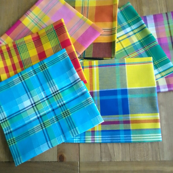 Serviette de table en madras divers coloris