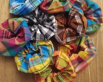 Madras scrunchie scrunchies various colors for children or adults