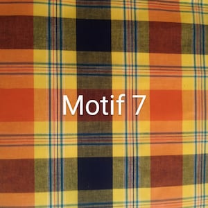 Tunique en Madras fabrication française 7 coloris au choix motif 7