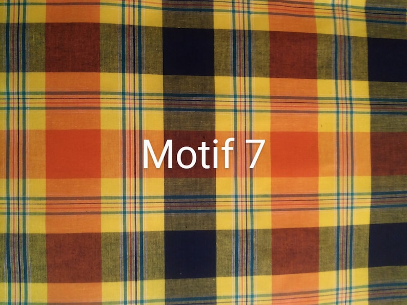 Tunique en Madras fabrication française 7 coloris au choix motif 7