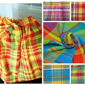 Girls&#39; madras skirt, color options