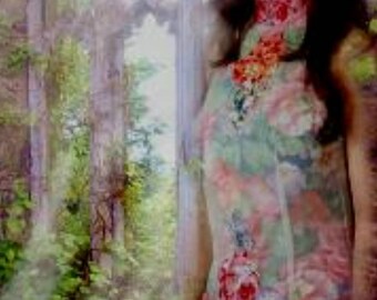 hand painted skirt