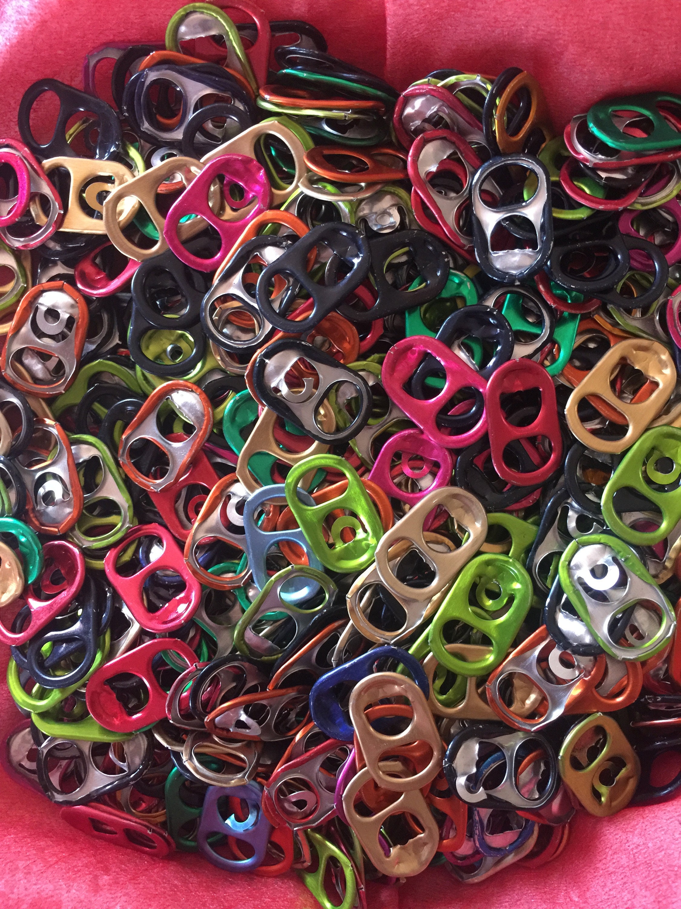 100 MULTICOLOR CAN CAPS washed aluminum