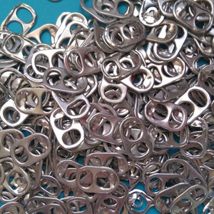 1000 CAPSULES CANETTES NETTOYEES argentées en aluminium image 2