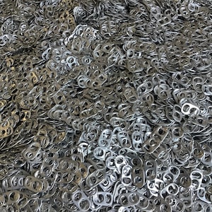 1100 CAPSULES CANETTES NETTOYEES argentées en aluminium image 1