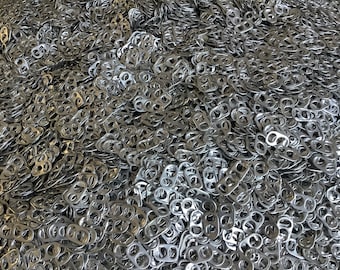 1100 CÁPSULAS LIMPIADAS Latas de aluminio plateadas