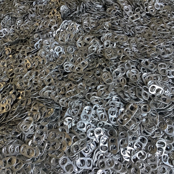 1100 CAPSULES CANETTES NETTOYEES argentées en aluminium