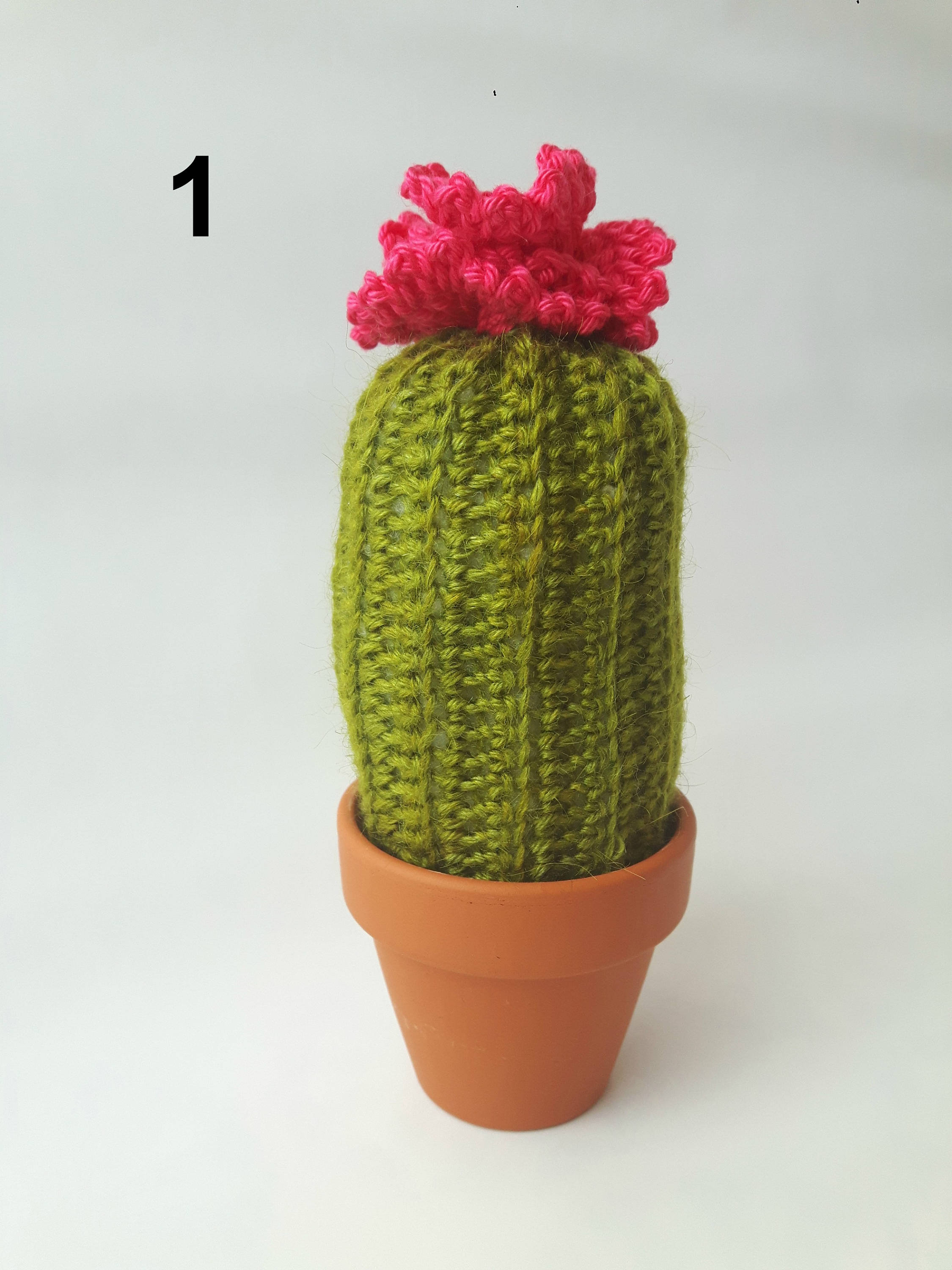 Cactus Au Crochet, Faux Cactus en Laine, Cactus Amigurumi Pot, Déco Artificiel