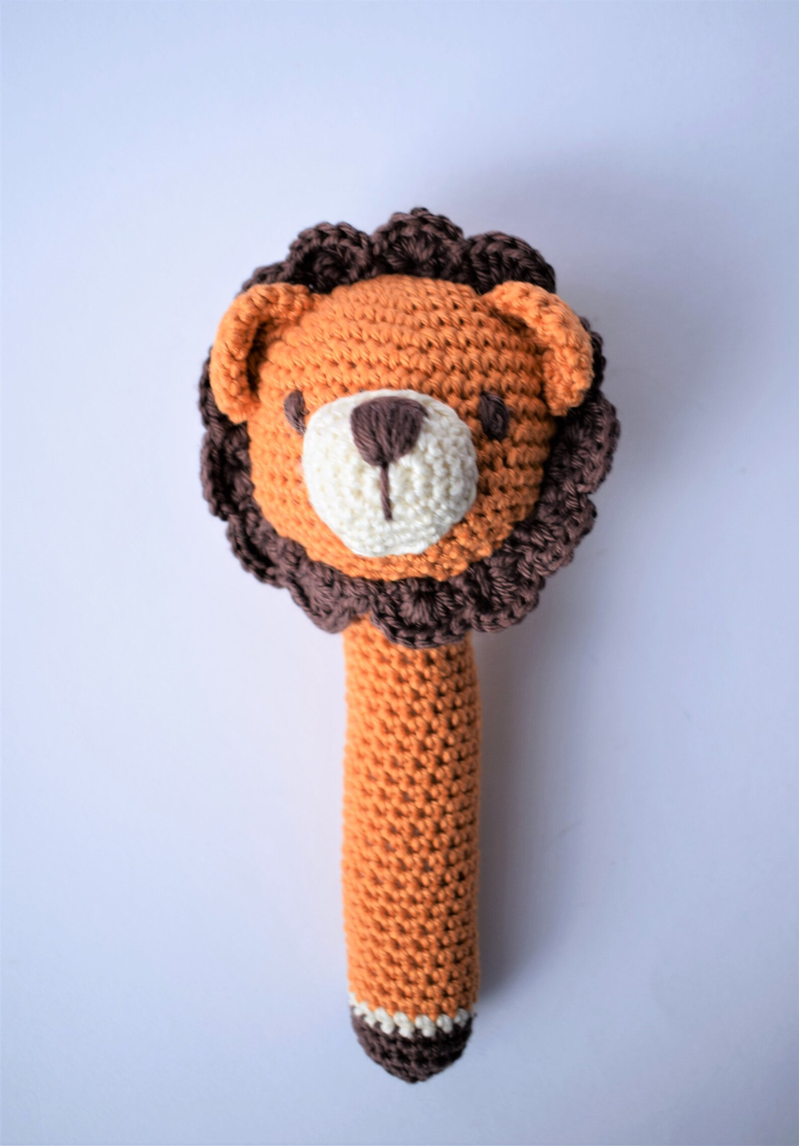 Crochet Lion Rattle Crochet Baby Rattle Lion Amigurumi Toy Etsy