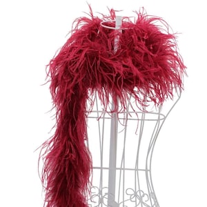 2 Ply, Ostrich Feather Boa, soft ostrich boa, luxury feather trim, costume supplies, event decor, DIY crafts, handmade accessories