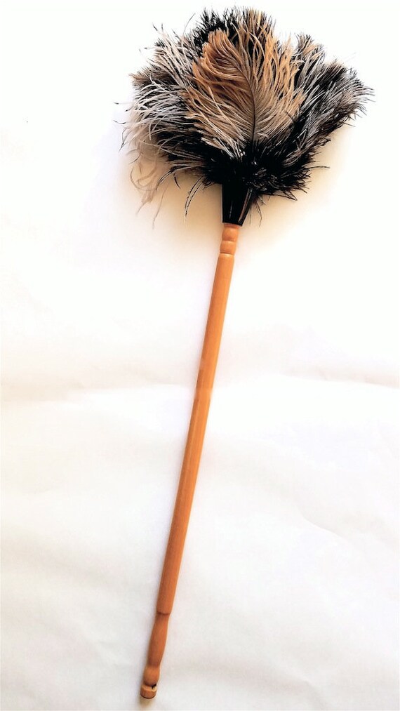 long handled ostrich feather duster