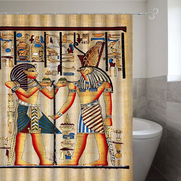 Egyptian Shower Curtain Etsy